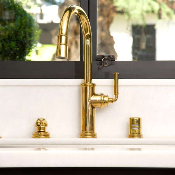 Photo of widespread kitchen faucet